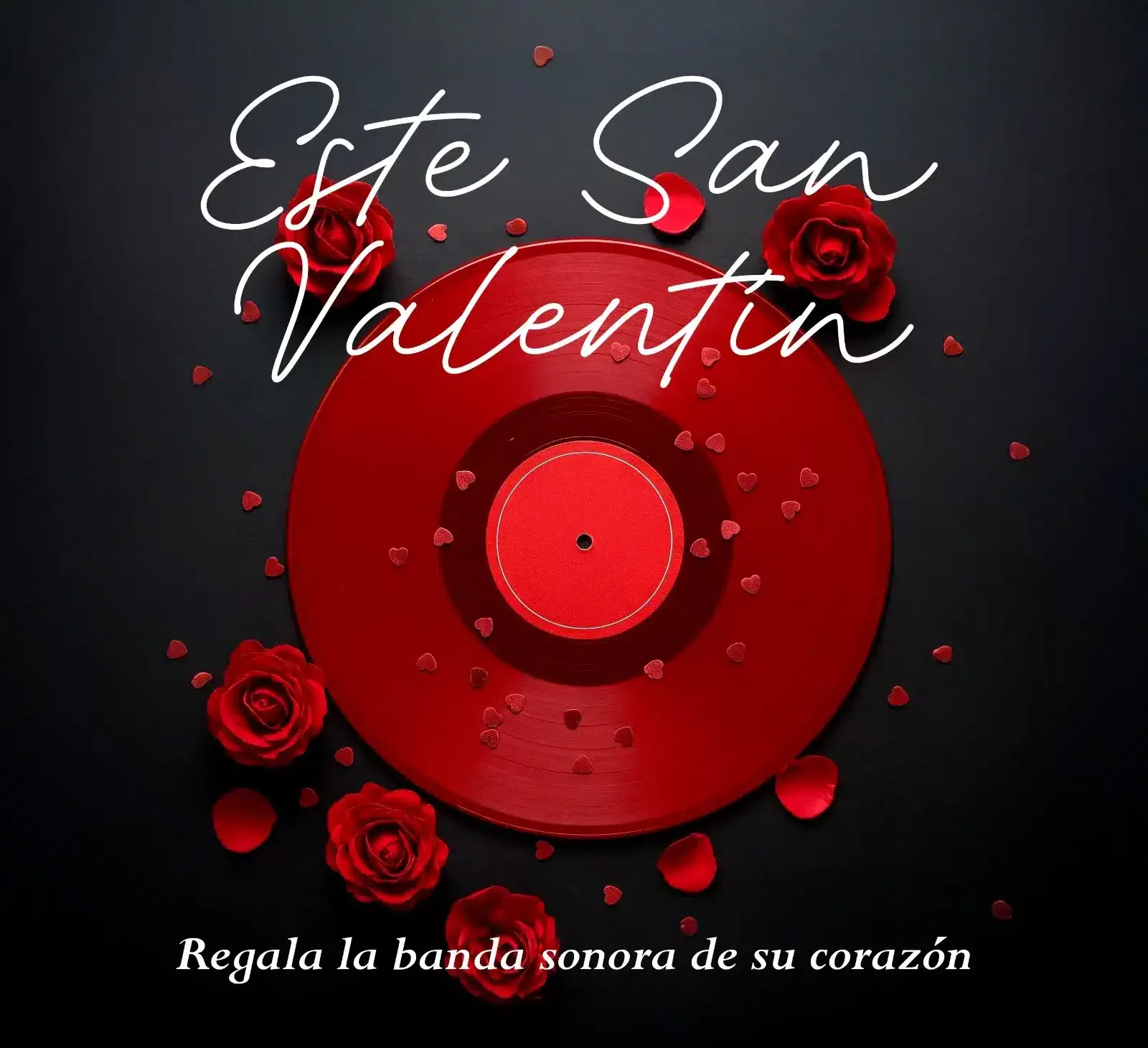 Regala un vinilo de música personalizado para san valentín